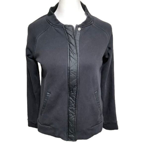 Athleta Black Zip-Up Jacket XS - Cozy, Minimalist, Athleisure - Picture 1 of 7